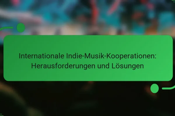 Internationale Indie-Musik-Kooperationen: Herausforderungen und Lösungen